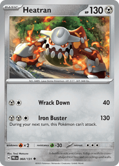 Heatran Prismatic Evolutions card