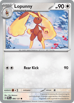 Lopunny Prismatic Evolutions card