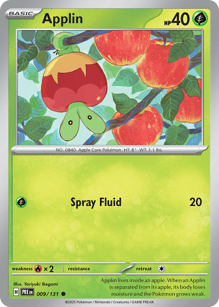 Applin Prismatic Evolutions card