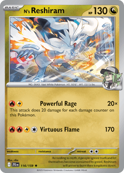 N's Reshiram Journey Together card