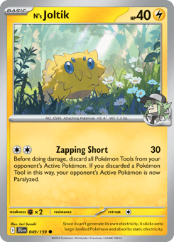 N's Joltik Journey Together card