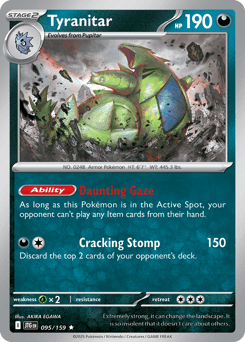 Tyranitar Journey Together card