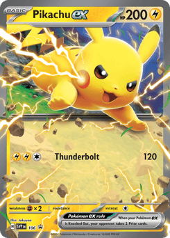 Pikachu ex Scarlet & Violet Black Star Promos card