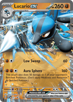 Lucario ex Scarlet & Violet Black Star Promos card