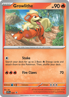 Growlithe Scarlet & Violet Black Star Promos card