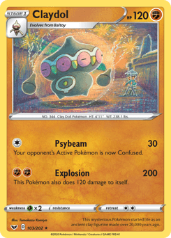 Claydol Sword & Shield card