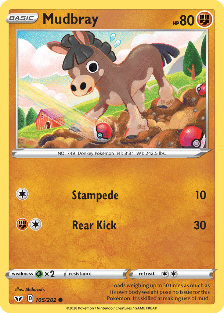 Mudbray Sword & Shield card