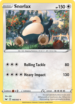 Snorlax Sword & Shield card