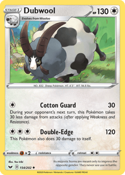 Dubwool Sword & Shield card