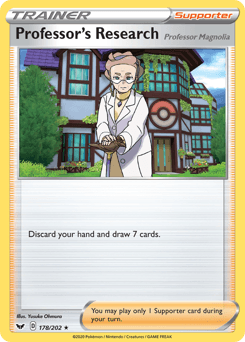Professor's Research (Professor Magnolia) Sword & Shield card