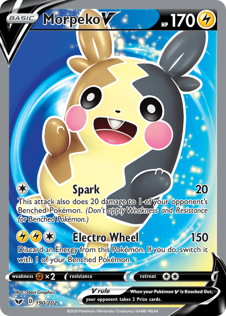 Morpeko V Sword & Shield card