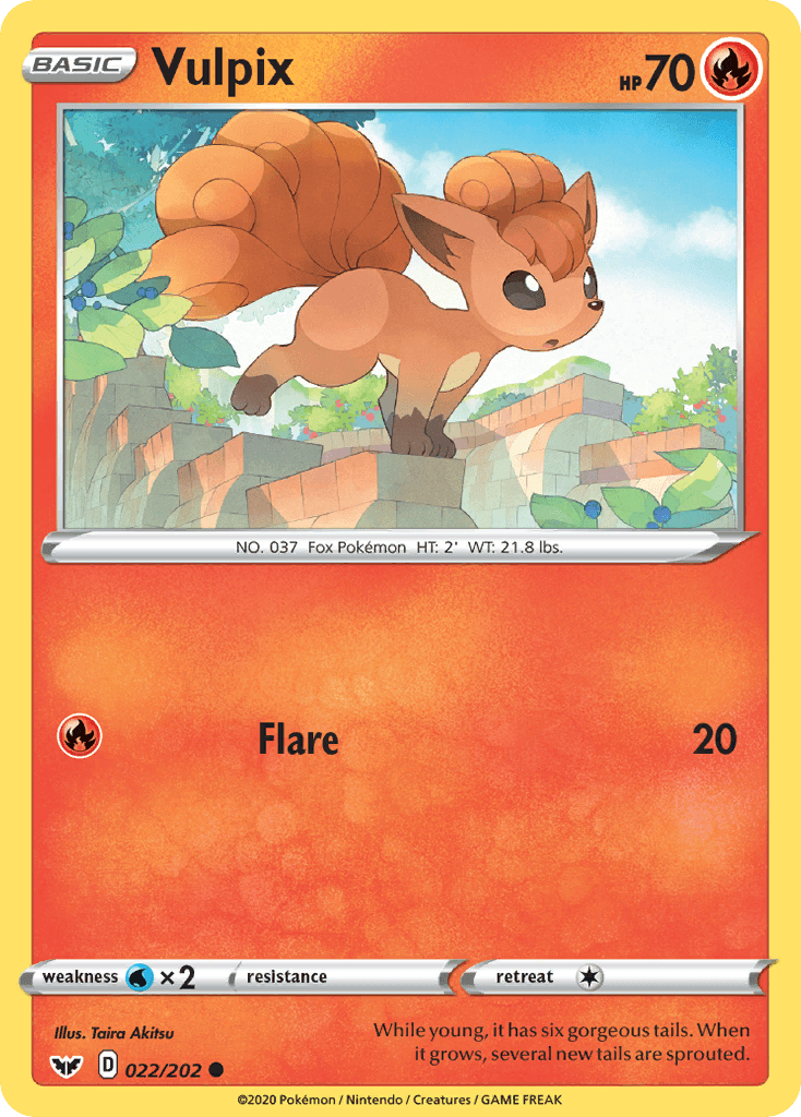Vulpix Sword & Shield card