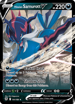 Hisuian Samurott V Astral Radiance card