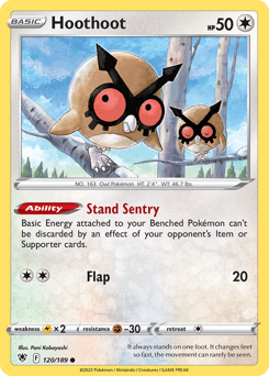 Hoothoot Astral Radiance card