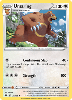 Ursaring Astral Radiance card