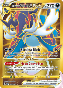 Hisuian Samurott VSTAR Astral Radiance card