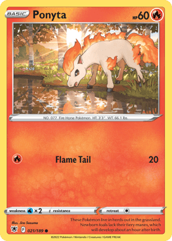 Ponyta Astral Radiance card