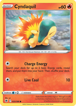 Cyndaquil Astral Radiance card