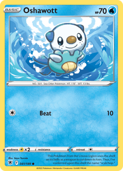 Oshawott Astral Radiance card