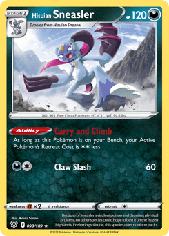 Hisuian Sneasler Astral Radiance card