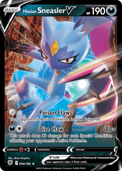 Hisuian Sneasler V Astral Radiance card