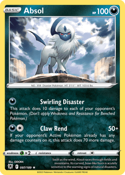 Absol Astral Radiance card