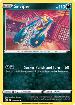 Seviper Lost Origin card