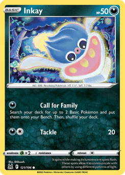 Inkay Lost Origin card