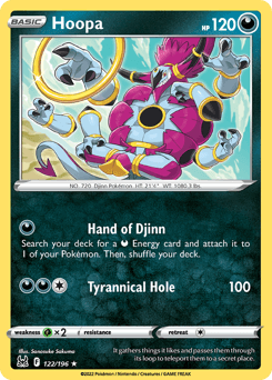 Hoopa Lost Origin card