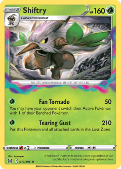 Shiftry Lost Origin card