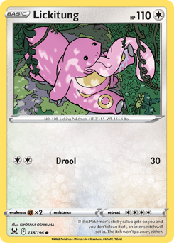 Lickitung Lost Origin card