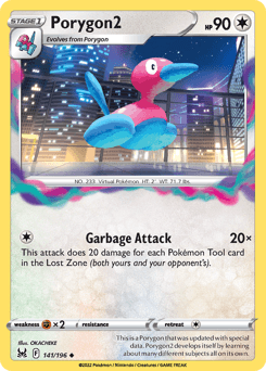 Porygon2 Lost Origin card