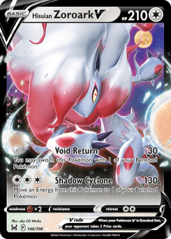 Hisuian Zoroark V Lost Origin card