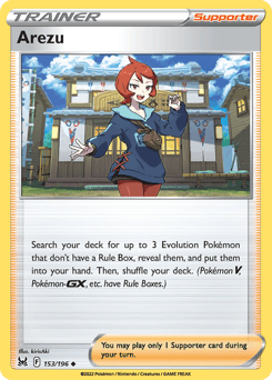 Arezu Lost Origin card