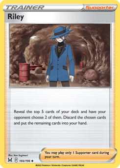 Riley Lost Origin card