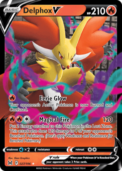 Delphox V Lost Origin card