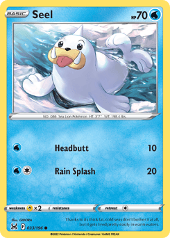 Seel Lost Origin card