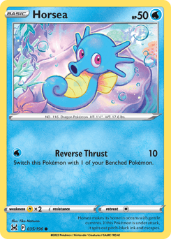 Horsea Lost Origin card