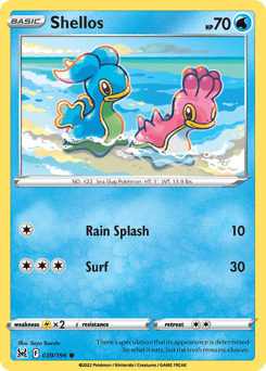Shellos Lost Origin card
