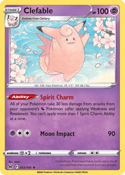 Clefable Lost Origin card