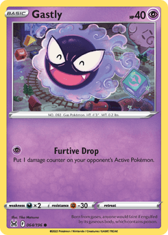 Gastly Lost Origin card