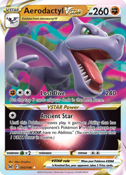Aerodactyl VSTAR Lost Origin card