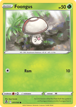 Foongus Silver Tempest card