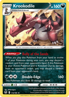 Krookodile Silver Tempest card