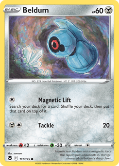 Beldum Silver Tempest card