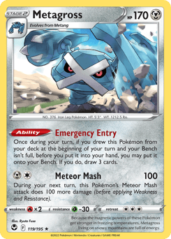 Metagross Silver Tempest card
