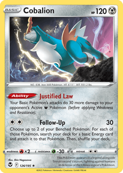 Cobalion Silver Tempest card