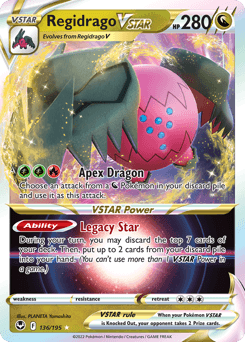 Regidrago VSTAR Silver Tempest card