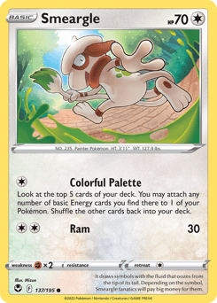 Smeargle Silver Tempest card