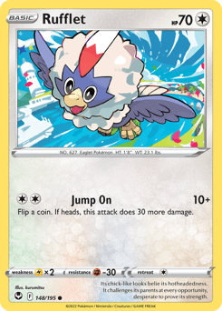 Rufflet Silver Tempest card